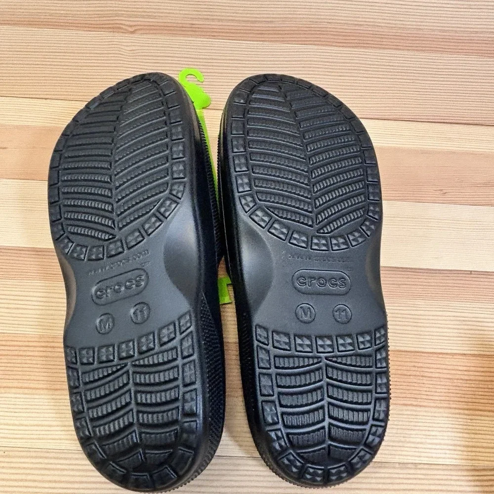 Crocs Baya 2 Men's Slide Sandals Size 11 Black Lightweight Water Friendly